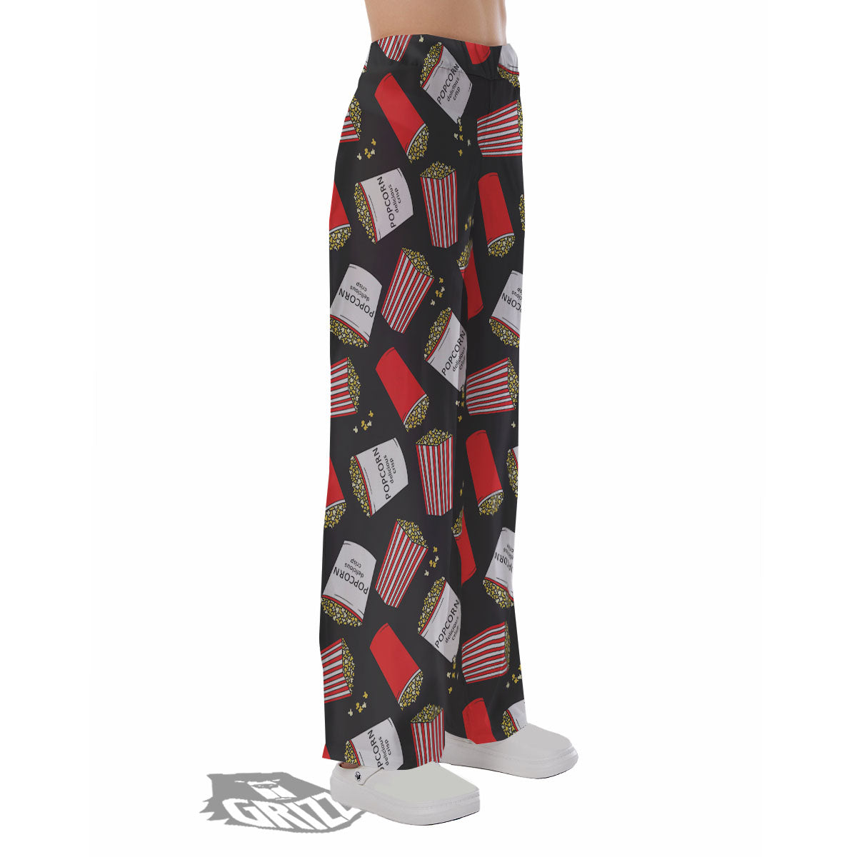 Popcorn Box Print Pattern Pajama Pants-grizzshop