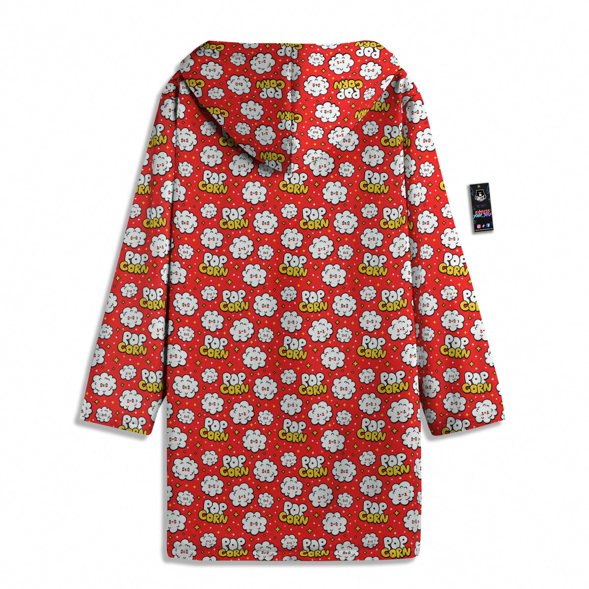 Popcorn Cute Print Pattern Men's Windbreaker Jacket-grizzshop