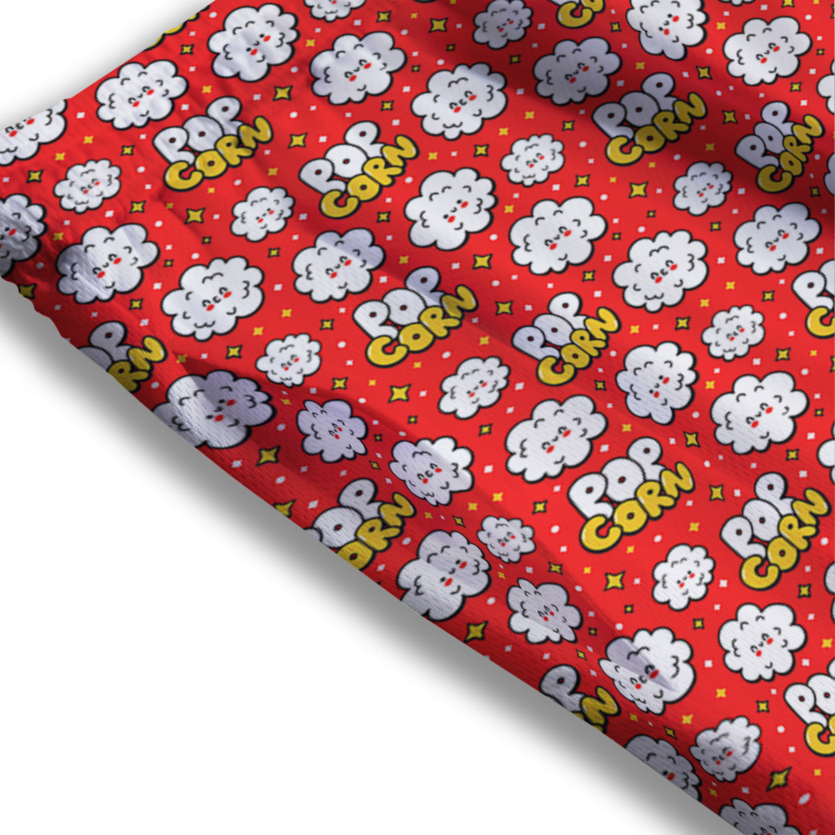 Popcorn Cute Print Pattern Mesh Shorts-grizzshop