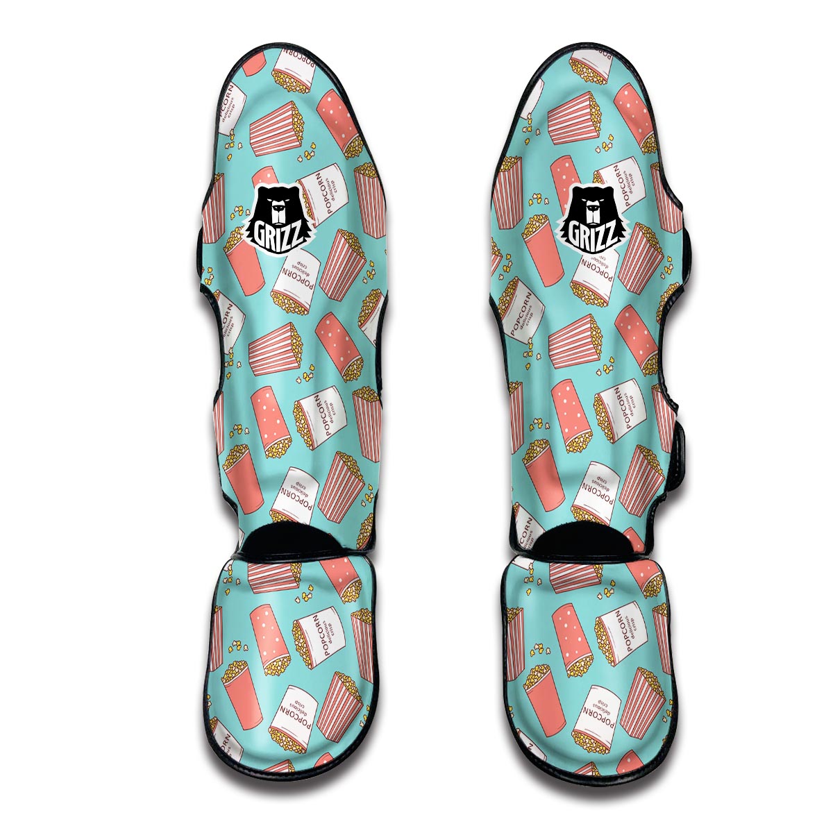 Popcorn Pastel Pattern Print Muay Thai Shin Guards-grizzshop