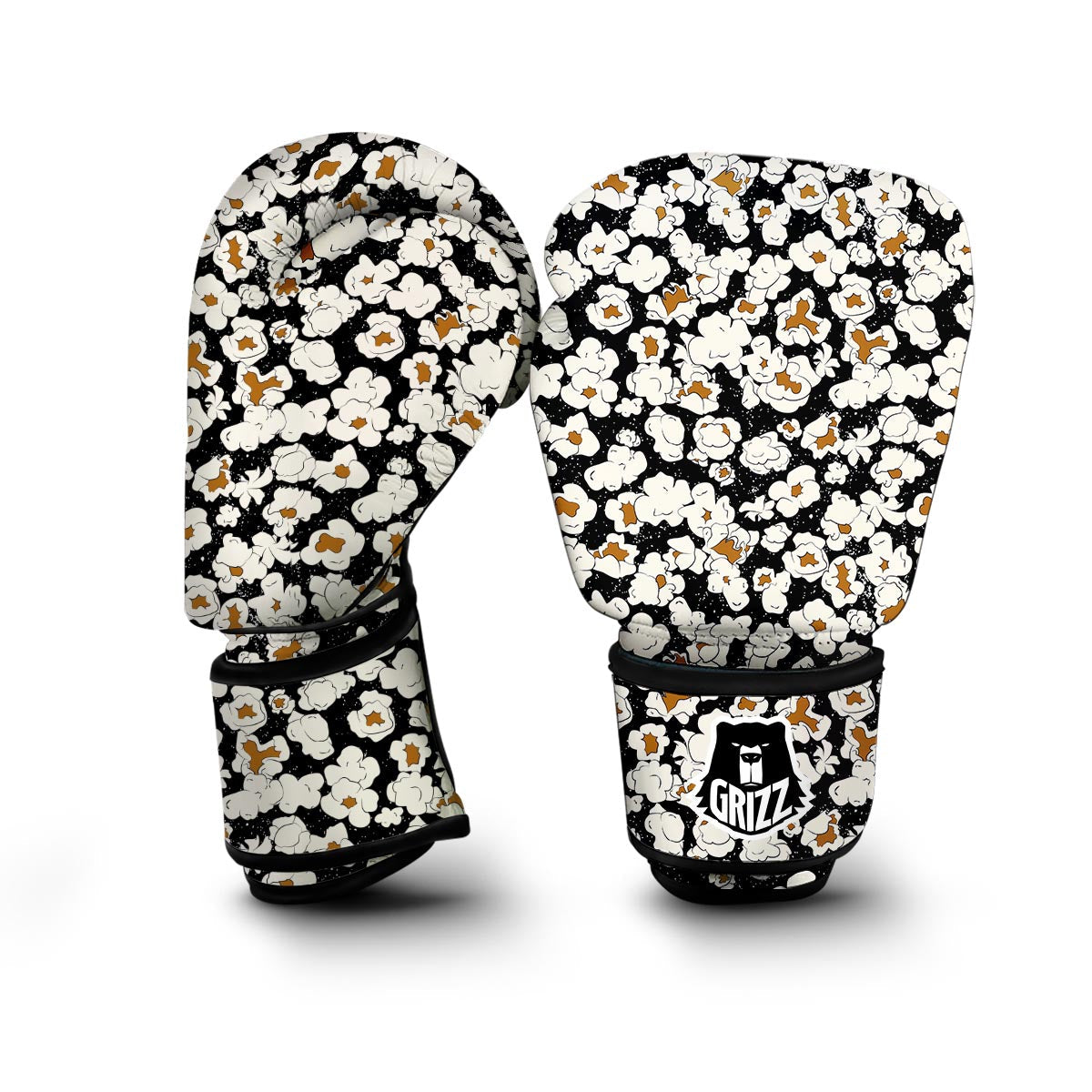 Popcorn Pattern Print Boxing Gloves-grizzshop