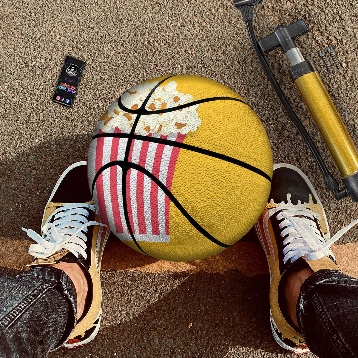 Popcorn Print Basketball-grizzshop