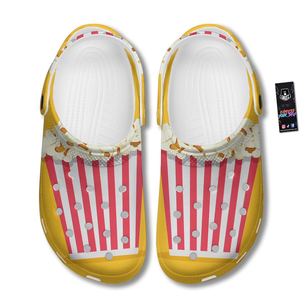 Popcorn Print Clog-grizzshop