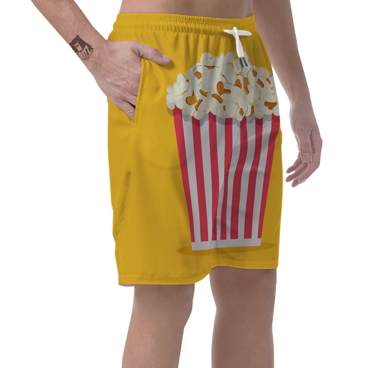 Popcorn Print Men's Shorts-grizzshop