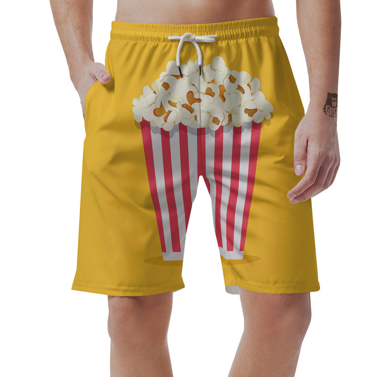 Popcorn Print Men's Shorts-grizzshop