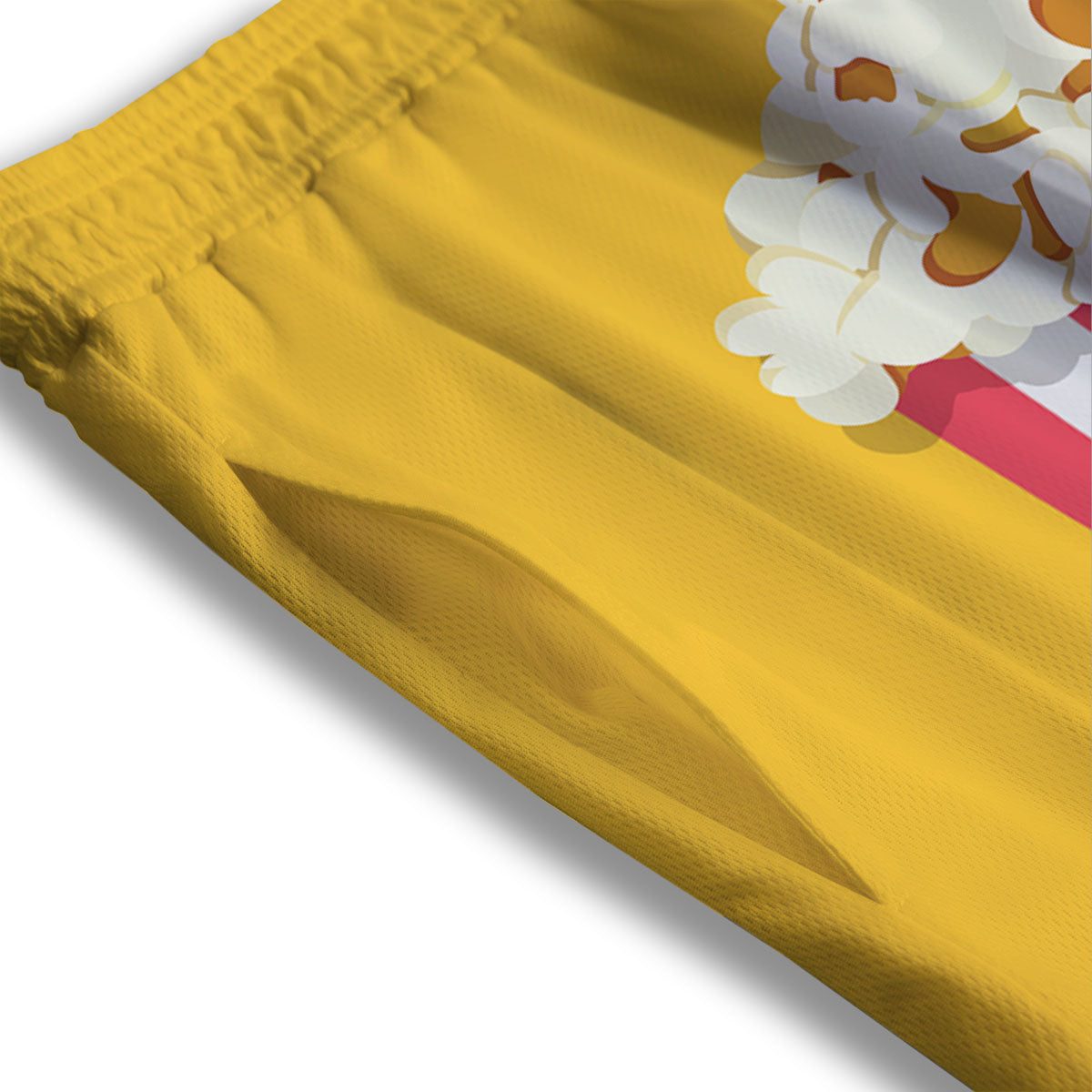 Popcorn Print Mesh Shorts-grizzshop