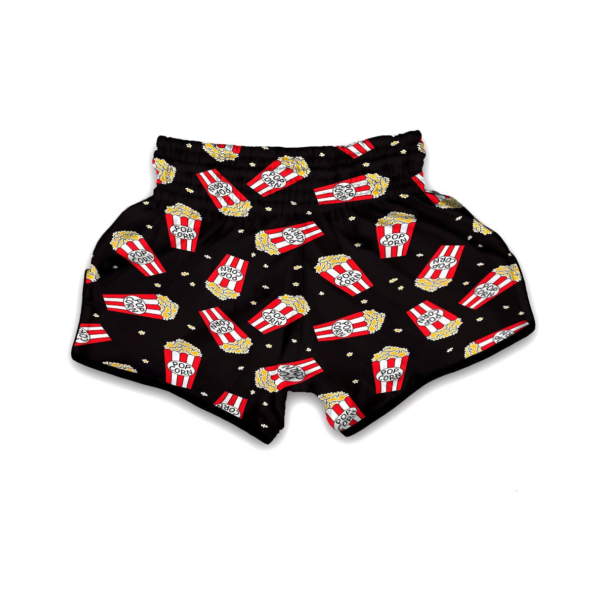 Popcorn Print Pattern Muay Thai Boxing Shorts-grizzshop