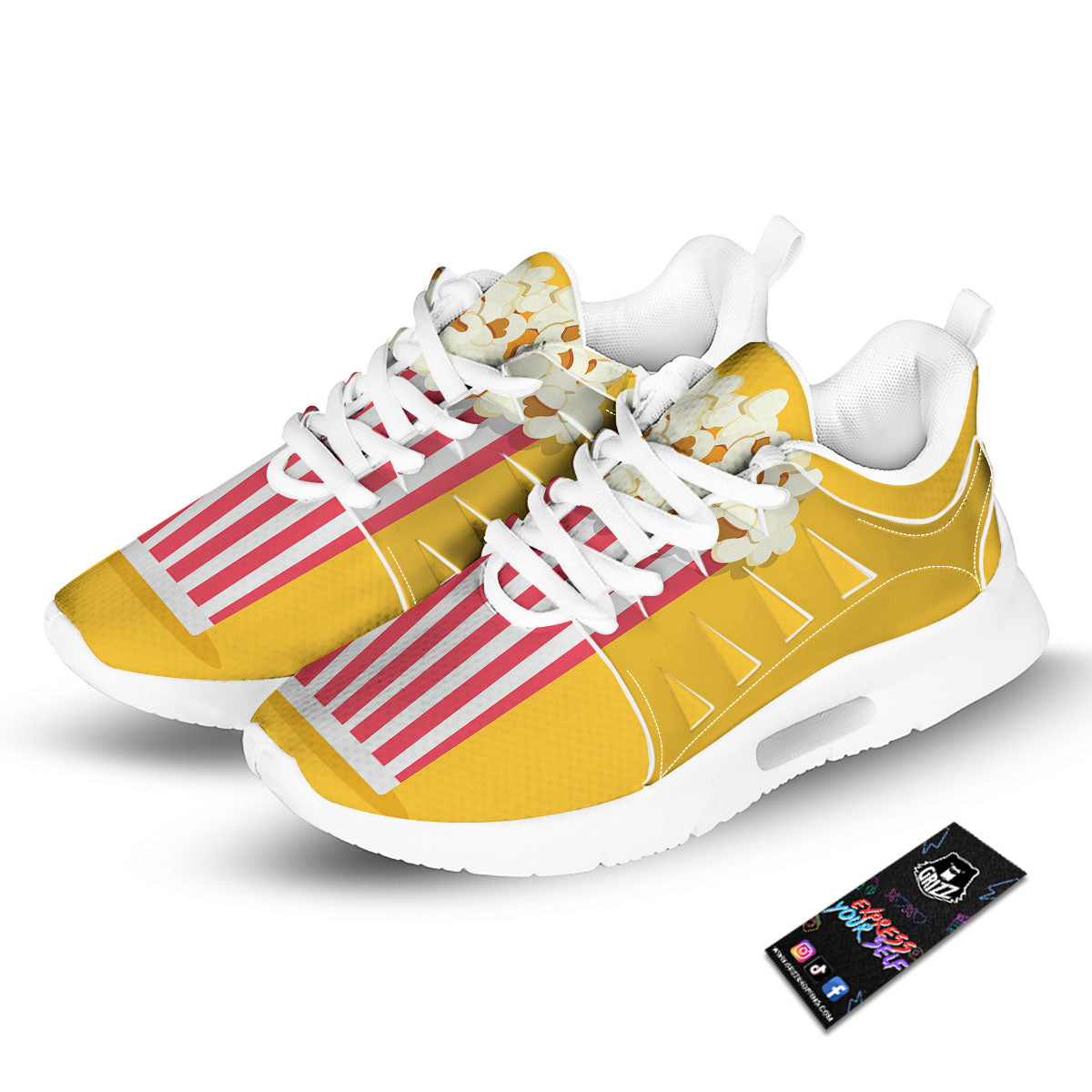 Popcorn Print Tennis Shoes-grizzshop