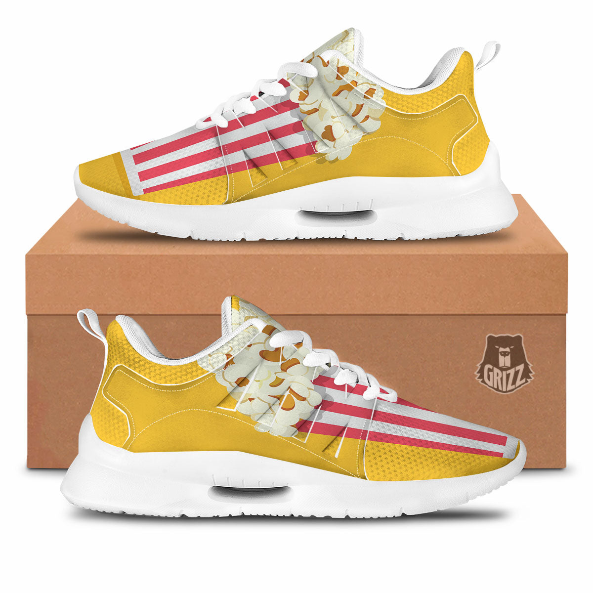 Popcorn Print Tennis Shoes-grizzshop