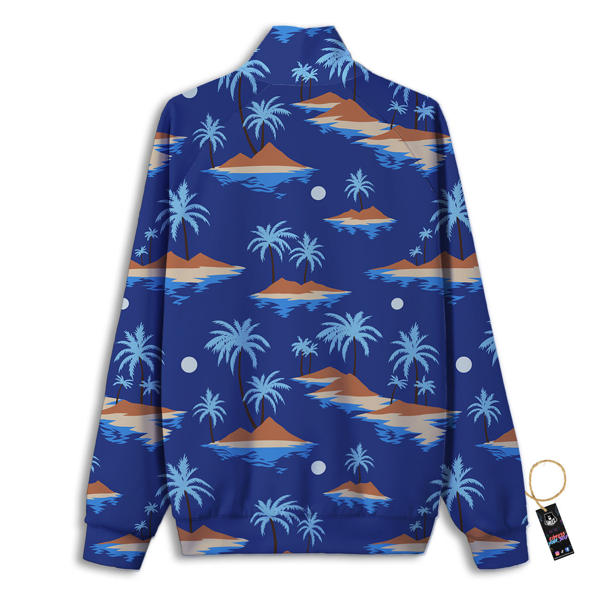 Popcorn Print Track Jacket-grizzshop