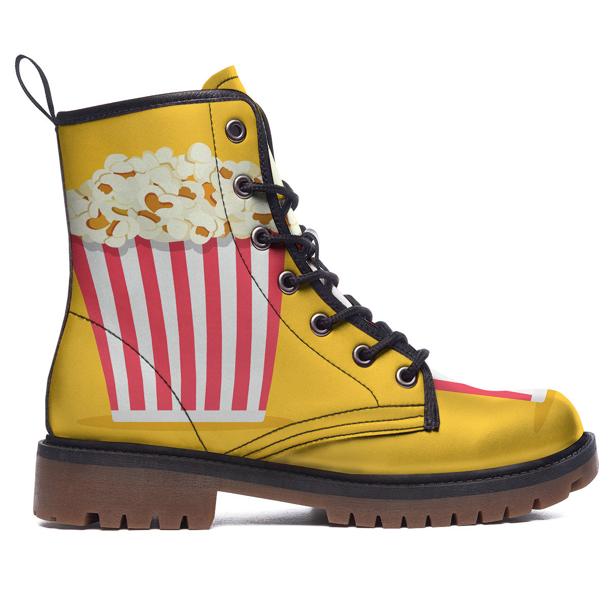 Popcorn Print Work Boots-grizzshop
