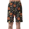 Poppy Floral Print Men's Shorts-grizzshop