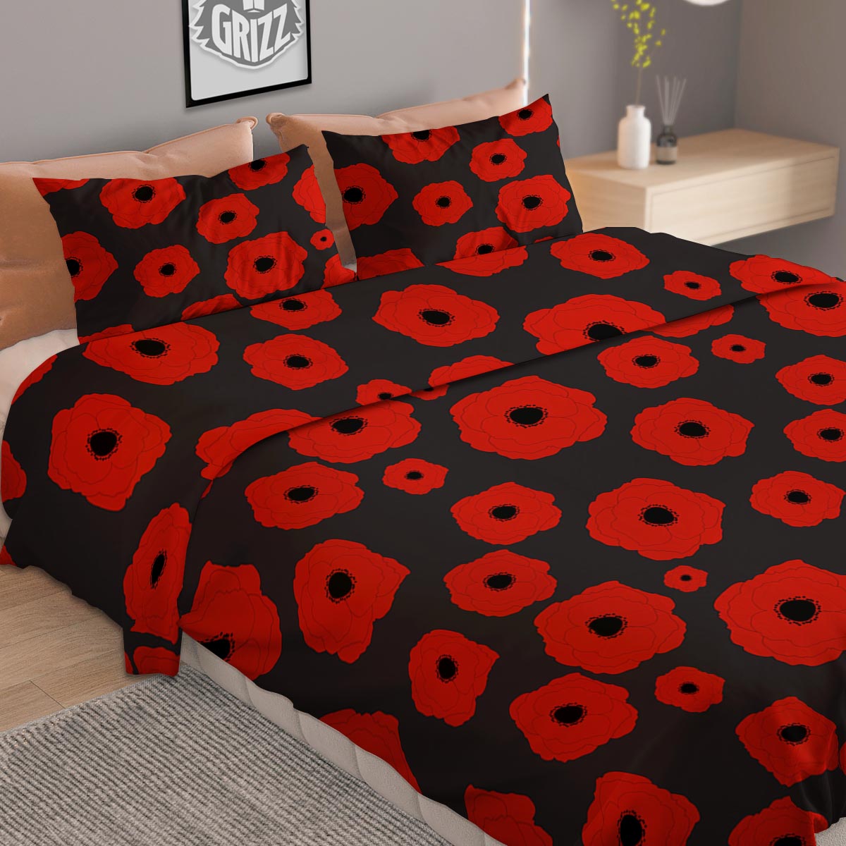 Plam Tree Sunset Tropical Print Duvet Cover Bedding Set