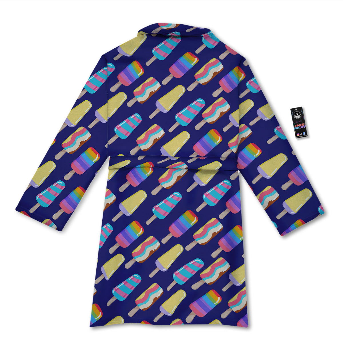 Popsicle Ice Cream Print Pattern Bathrobe-grizzshop