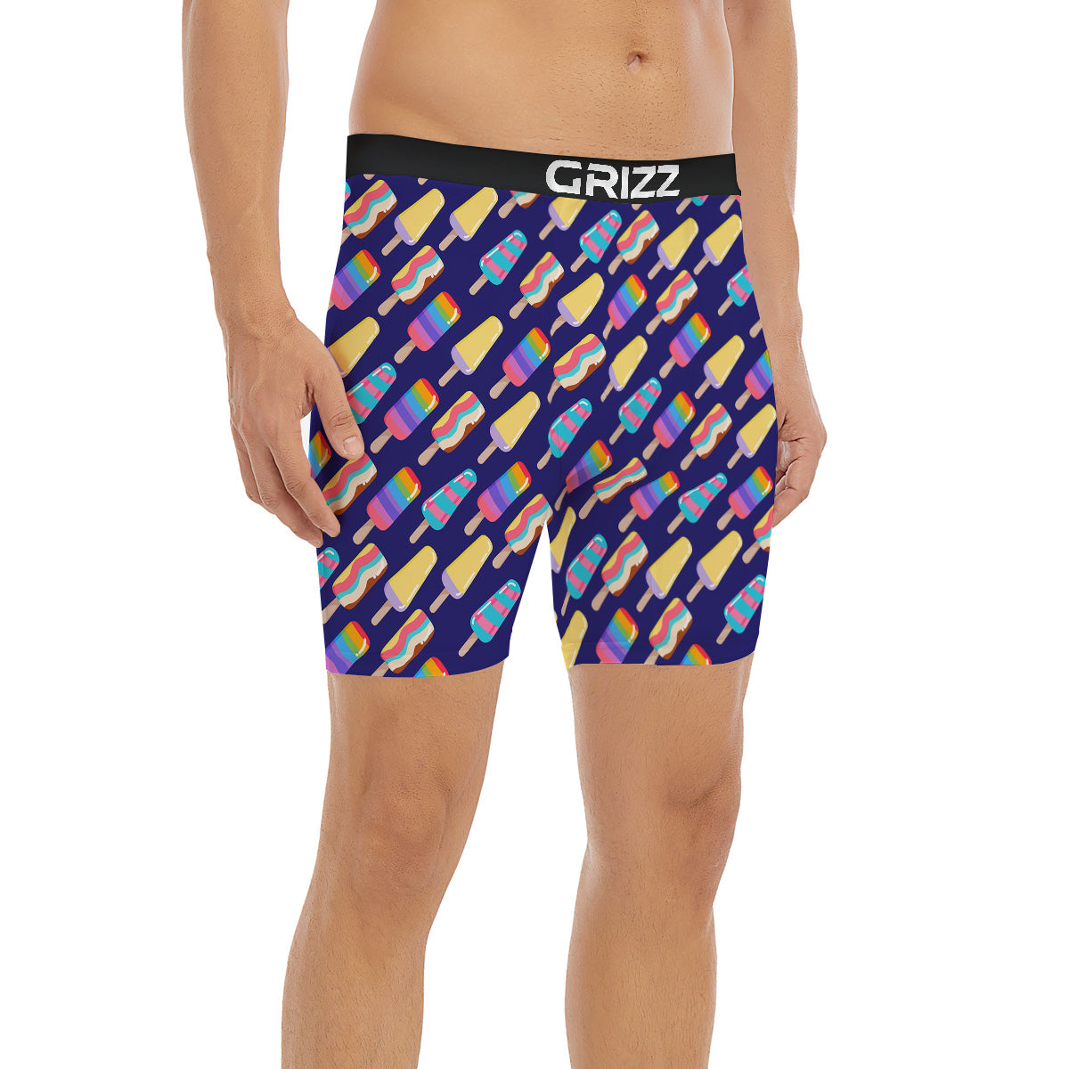 Popsicle Ice Cream Print Pattern Boxer Briefs-grizzshop