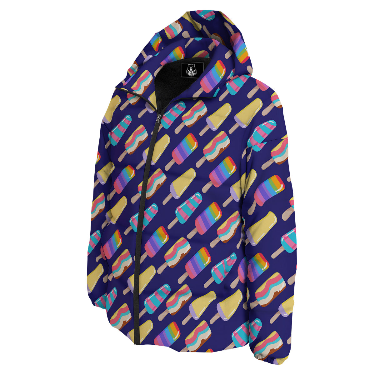 Popsicle Ice Cream Print Pattern Down Jacket-grizzshop