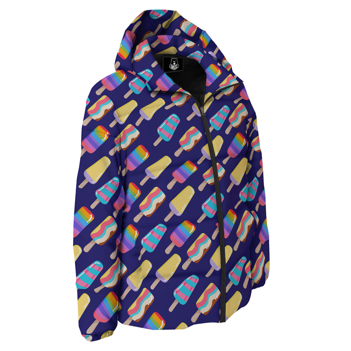 Popsicle Ice Cream Print Pattern Down Jacket-grizzshop