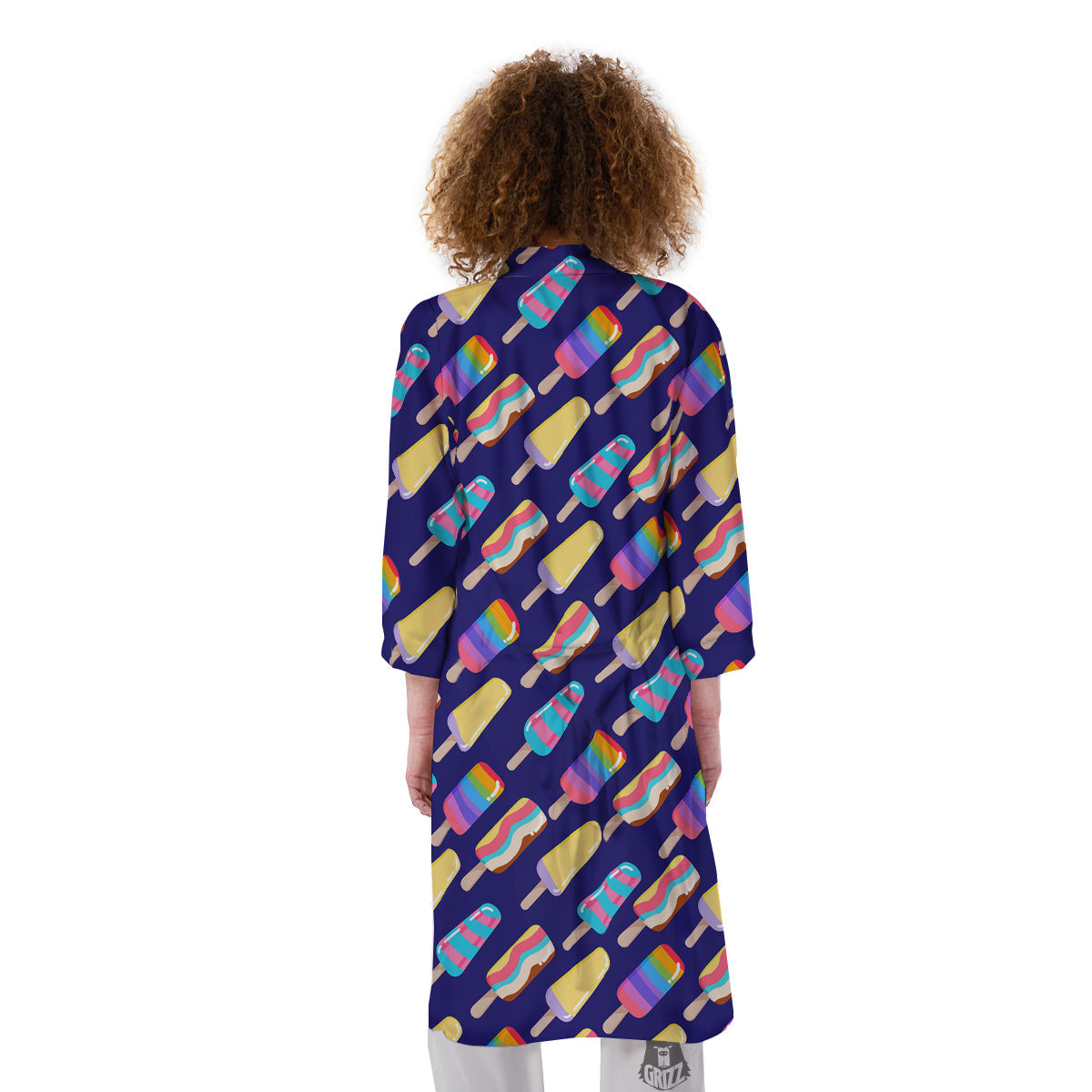Popsicle Ice Cream Print Pattern Kimono-grizzshop