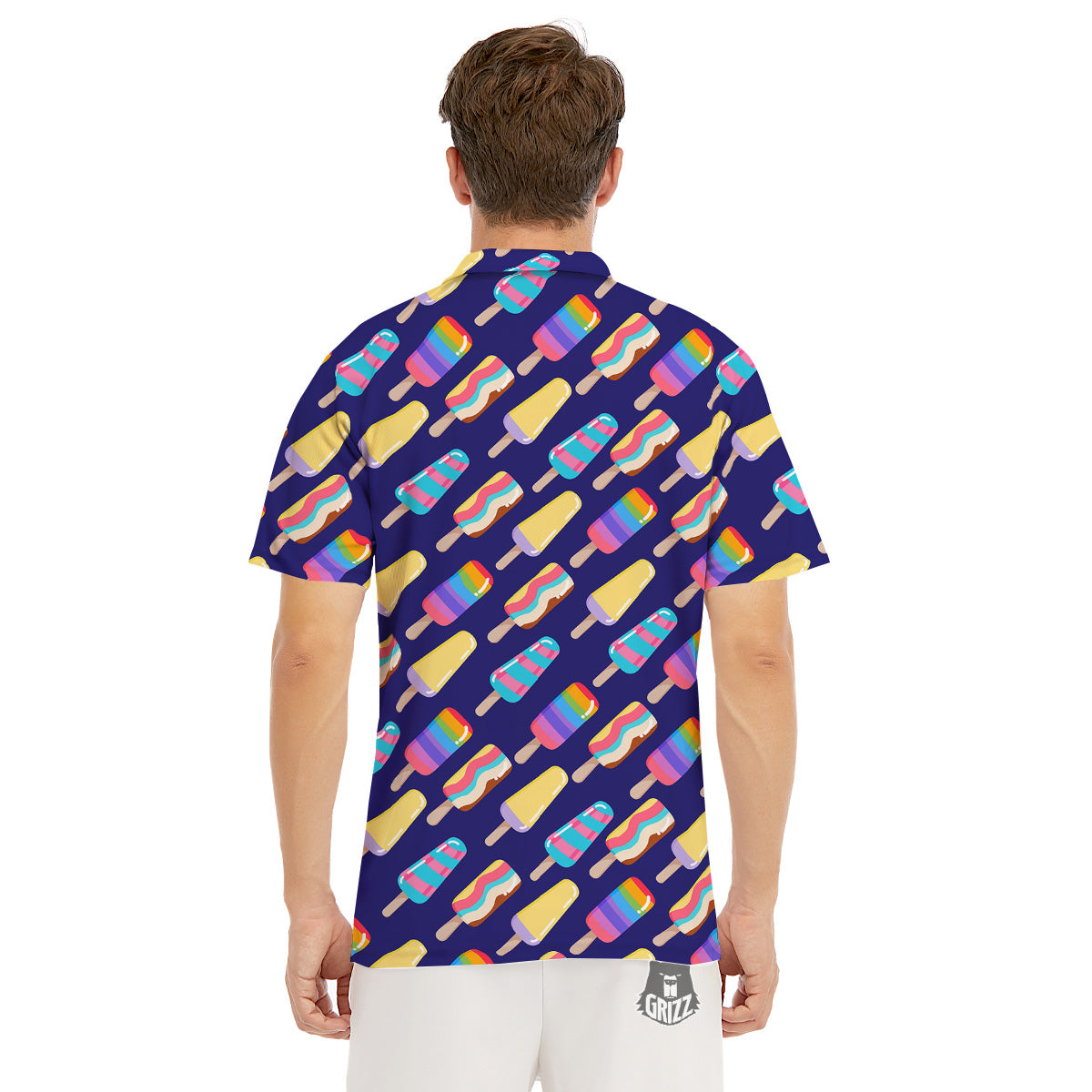 Popsicle Ice Cream Print Pattern Men's Golf Shirts-grizzshop