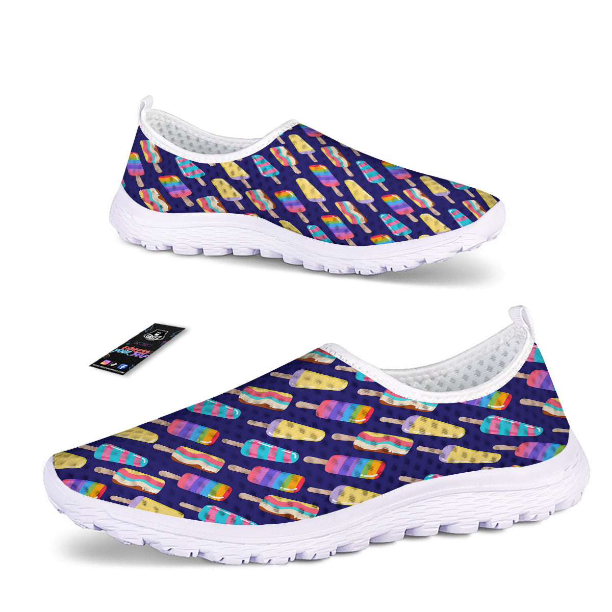Popsicle Ice Cream Print Pattern Nurse Shoes-grizzshop