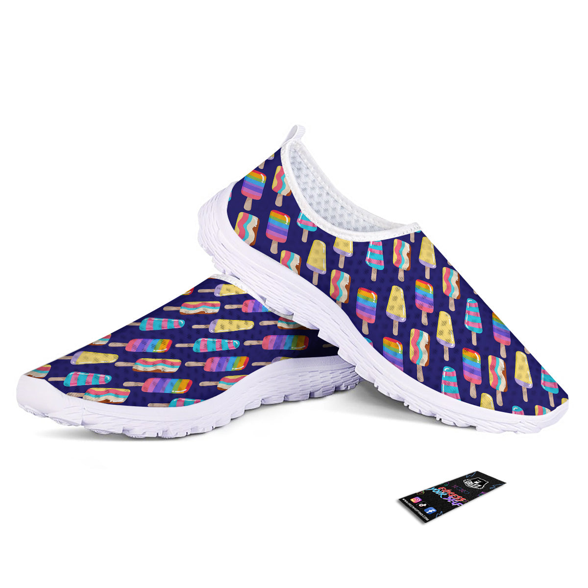 Popsicle Ice Cream Print Pattern Nurse Shoes-grizzshop