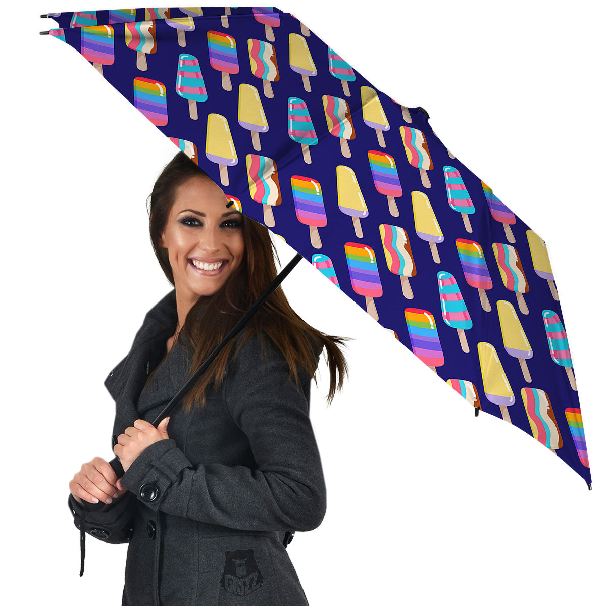 Popsicle Ice Cream Print Pattern Umbrella-grizzshop