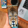 Portrait African Lion Print Tumbler-grizzshop