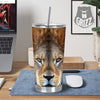 Portrait African Lion Print Tumbler-grizzshop