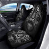 Portrait Black Tiger Print Car Seat Covers-grizzshop