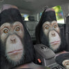 Portrait Chimpanzee Print Car Seat Covers-grizzshop