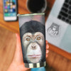 Portrait Chimpanzee Print Tumbler-grizzshop