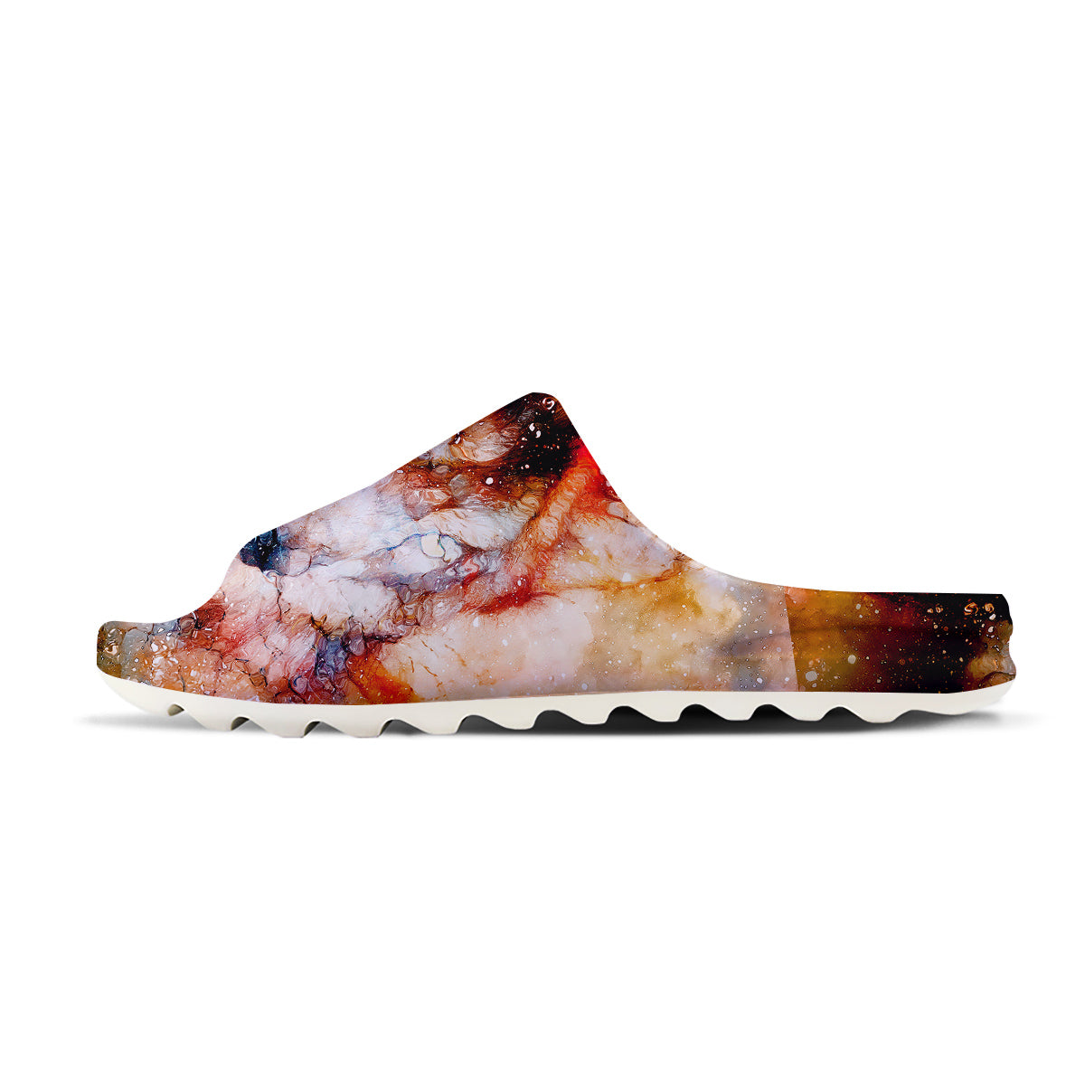 Portrait Cosmic Wolf Print Sandals-grizzshop