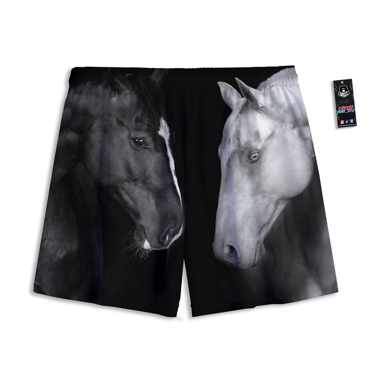 Pig Cute Pink Print Pattern Mesh Shorts