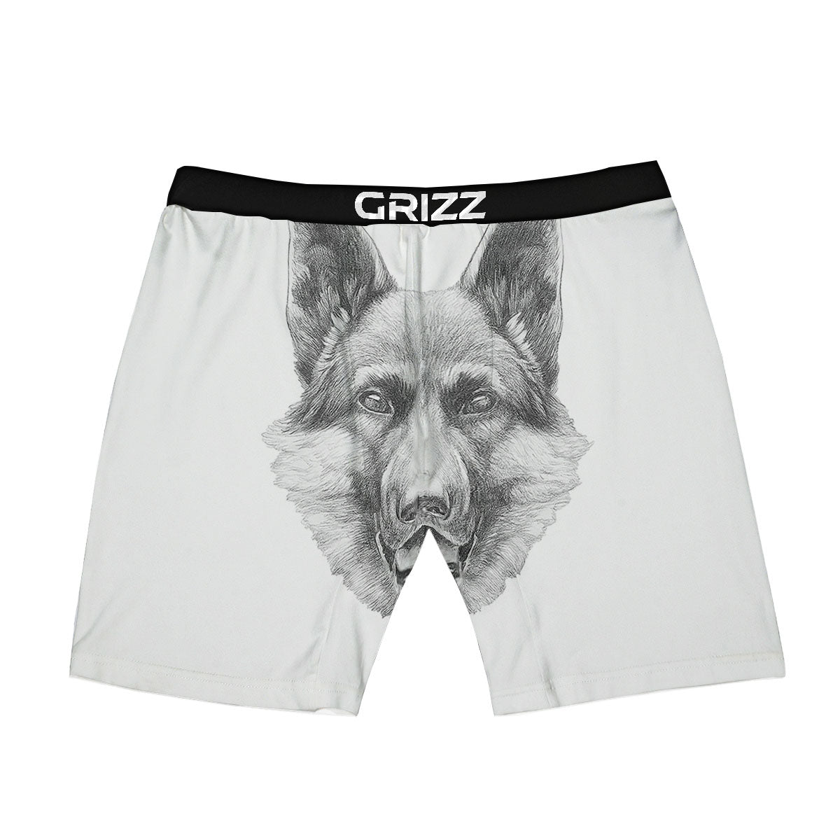 Portrait Dog German Shepherd Print Boxer Briefs-grizzshop
