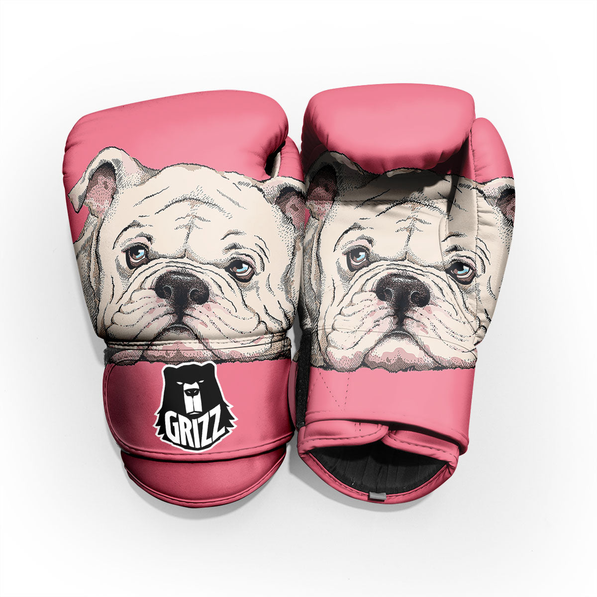 Portrait English Bulldog Print Pro Boxing Glove