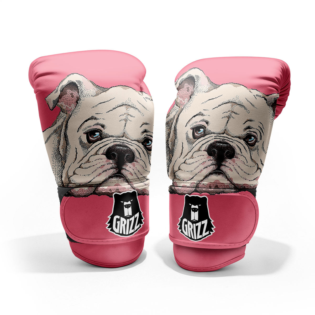 Portrait English Bulldog Print Pro Boxing Glove