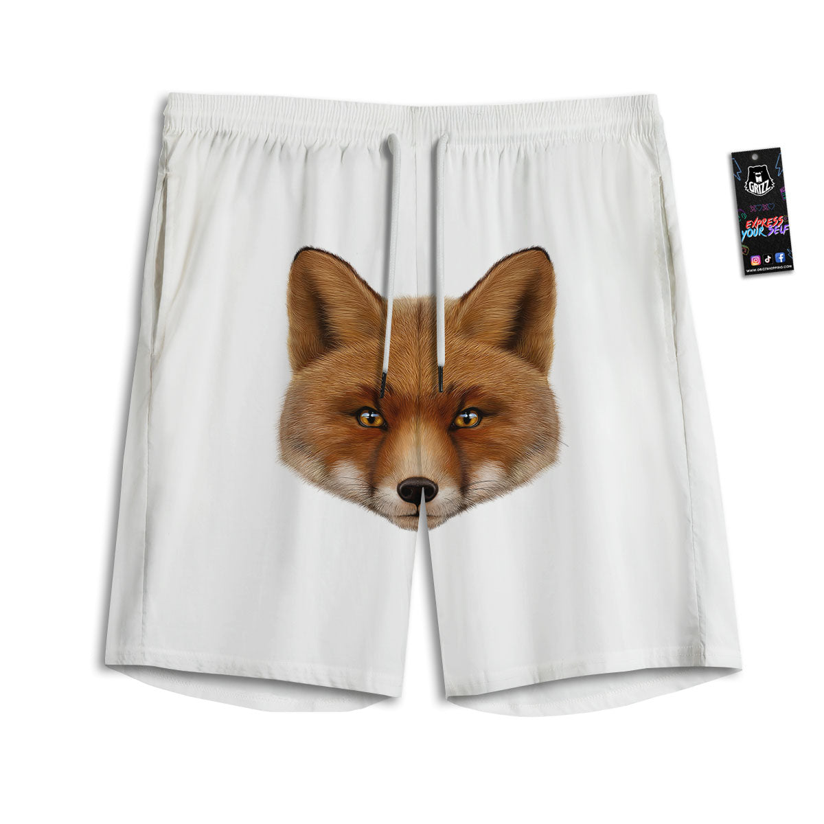 Rainbow Rays LGBT Pride Print Men's Athletic Shorts