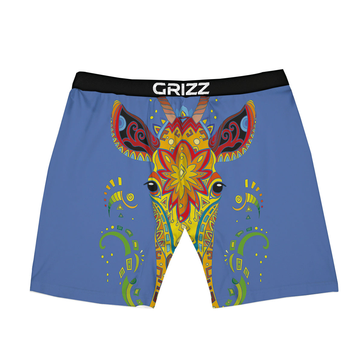 Portrait Giraffe Colorful Print Boxer Briefs-grizzshop