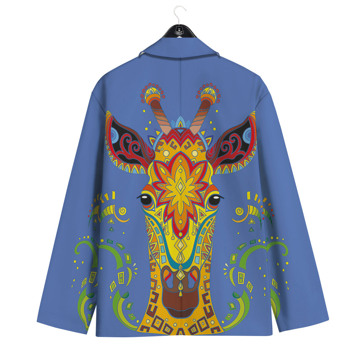 Portrait Giraffe Colorful Print Men's Sport Coat-grizzshop