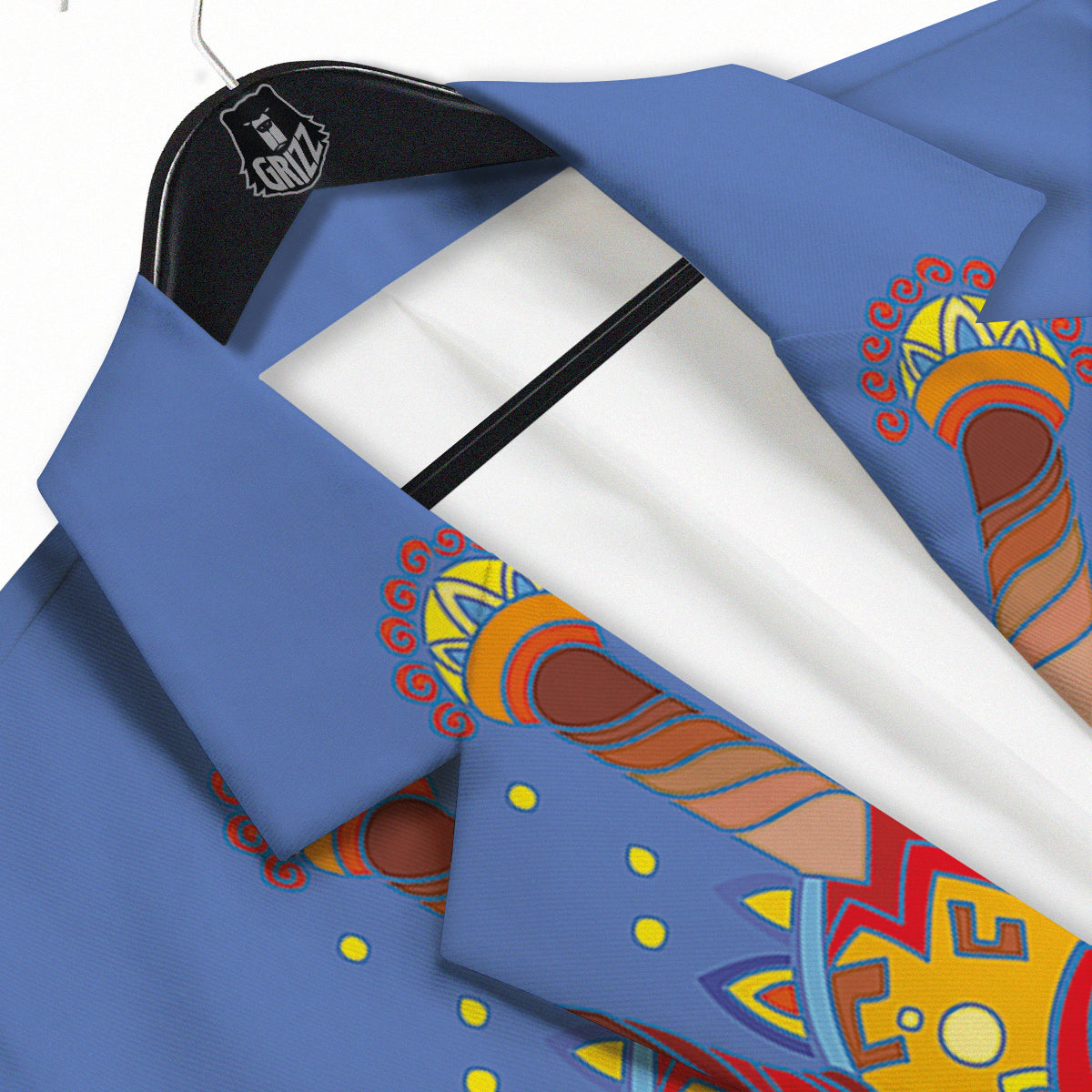 Portrait Giraffe Colorful Print Men's Sport Coat-grizzshop
