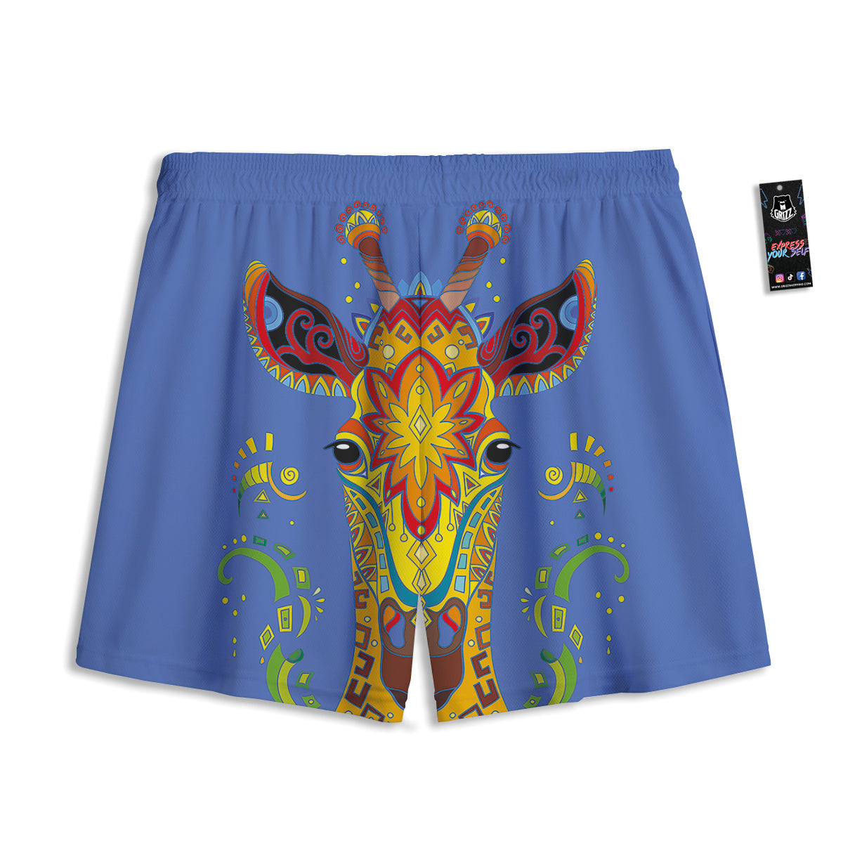Pineapple Exotic Tropical Print Pattern Mesh Shorts