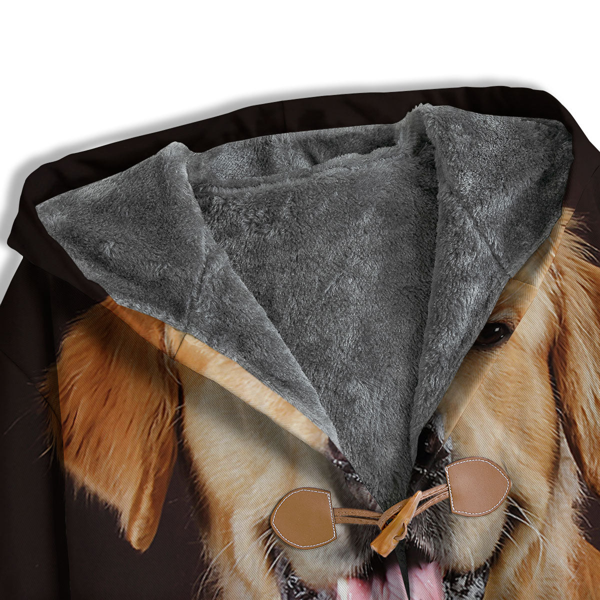 Portrait Golden Retriever Print Men's Windbreaker Jacket-grizzshop