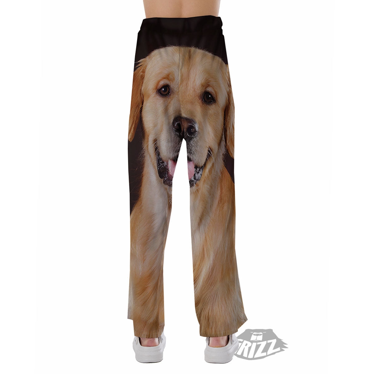 Portrait Golden Retriever Print Pajama Pants-grizzshop