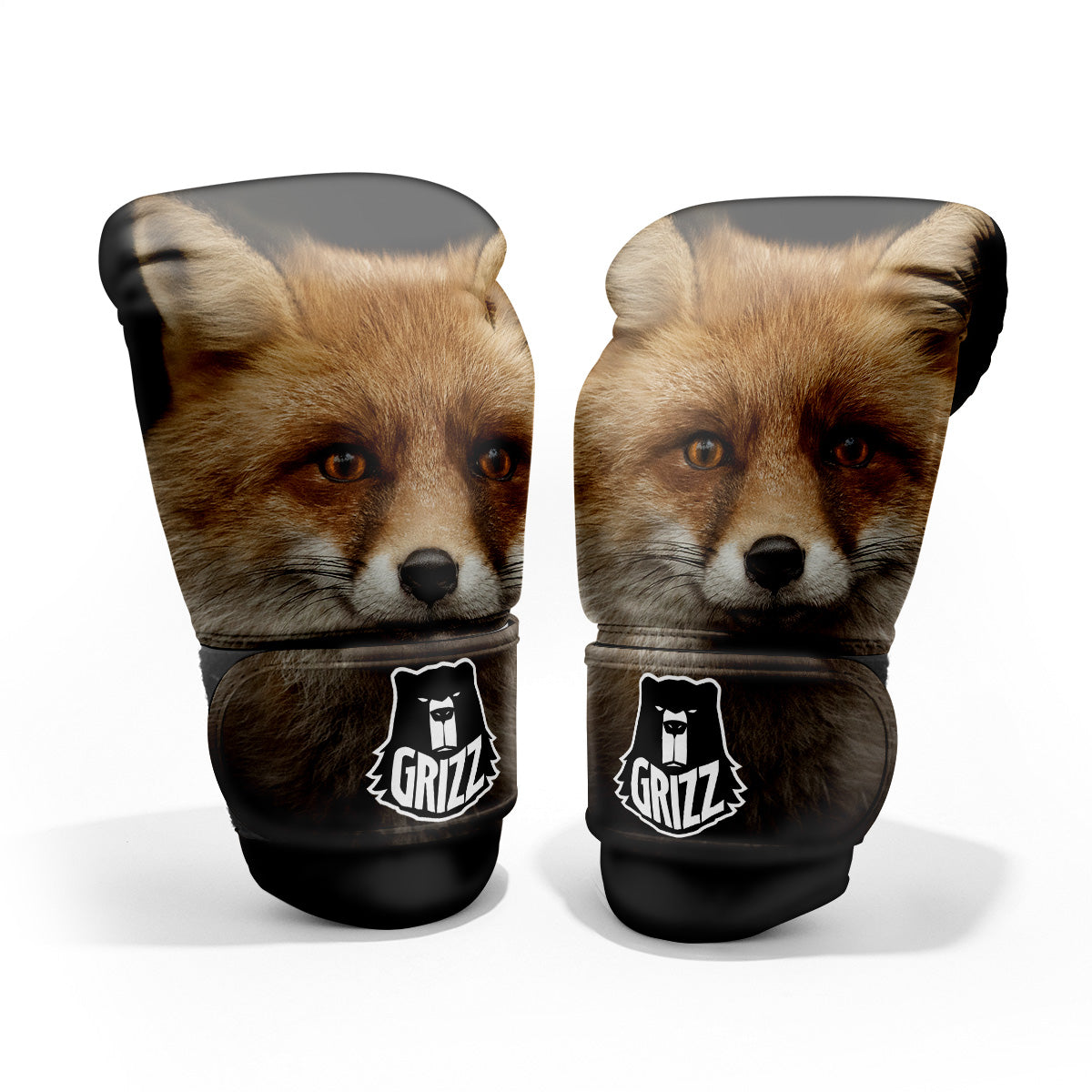 Portrait Head Fox Print Pro Boxing Glove