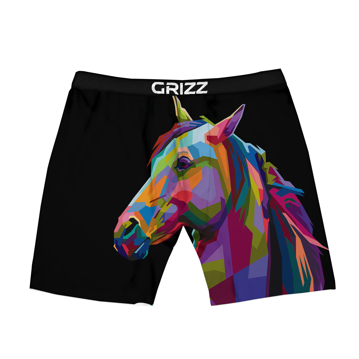 Portrait Horse Colorful Print Boxer Briefs-grizzshop