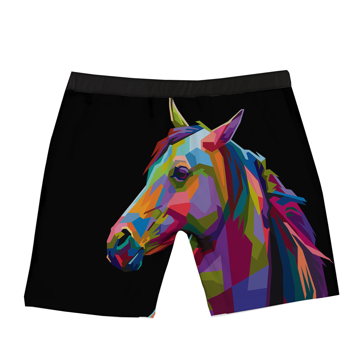 Portrait Horse Colorful Print Boxer Briefs-grizzshop