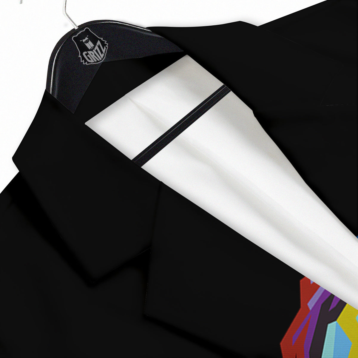 Portrait Horse Colorful Print Men's Sport Coat-grizzshop