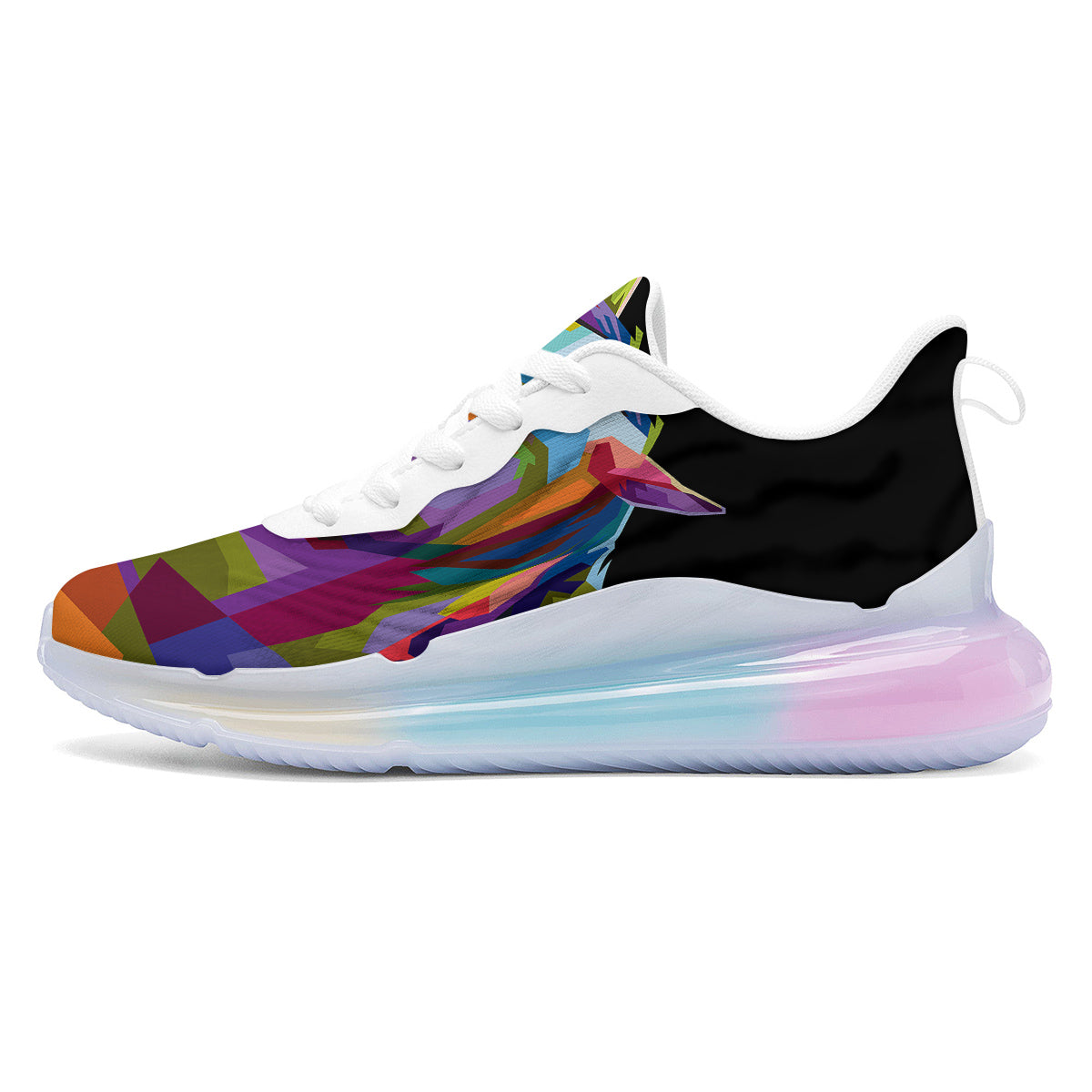 Portrait Horse Colorful Print Running Sneakers-grizzshop