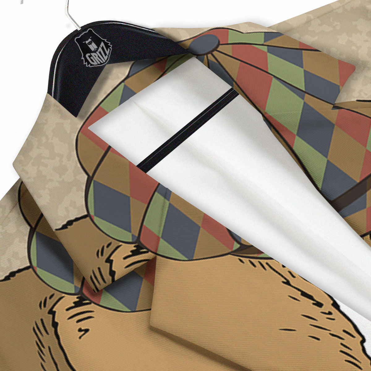 Portrait Jack Russell Terrier Print Men's Sport Coat-grizzshop