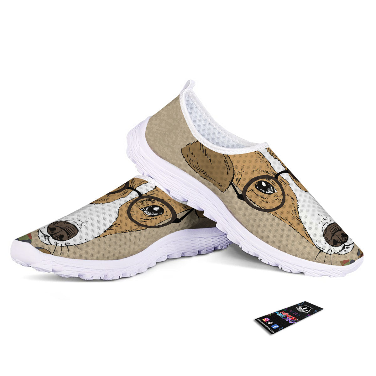 Portrait Jack Russell Terrier Print Nurse Shoes-grizzshop